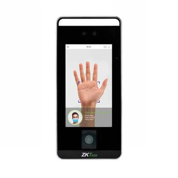 ZKTeco SpeedFace-V5L[QR]/MF Linux-Based Hybrid Time Attendance and Access Control Terminal with temperature detection and masked individual identification
